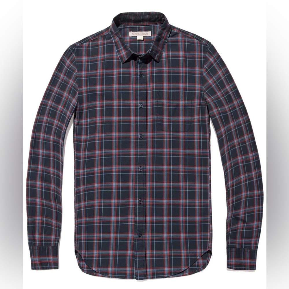 Outerknown S.E.A. Shirt - Denim Jenner Plaid / XL